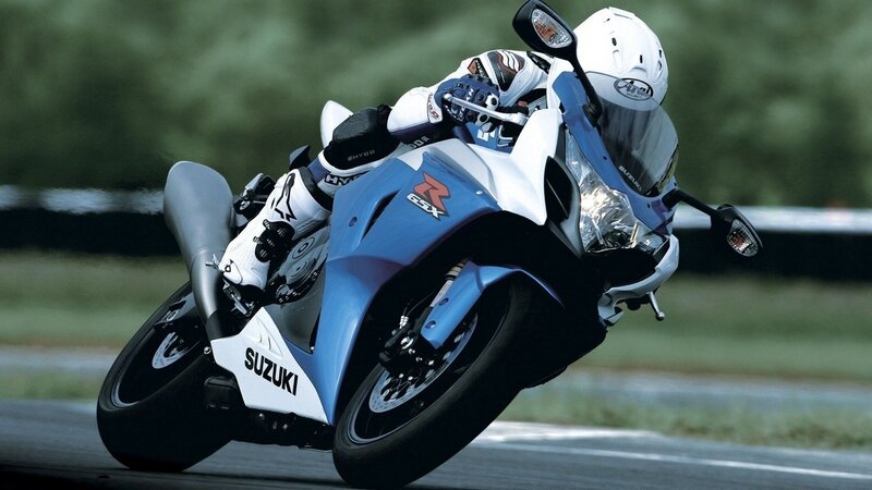 Suzuki GSX-R on a racetrack