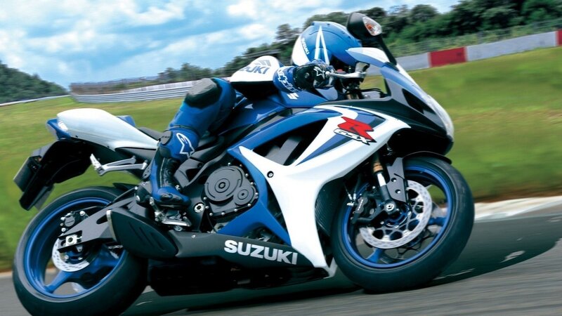 Suzuki GSX-R on a racetrack