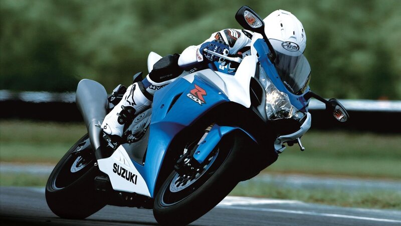 Suzuki GSX-R on a racetrack