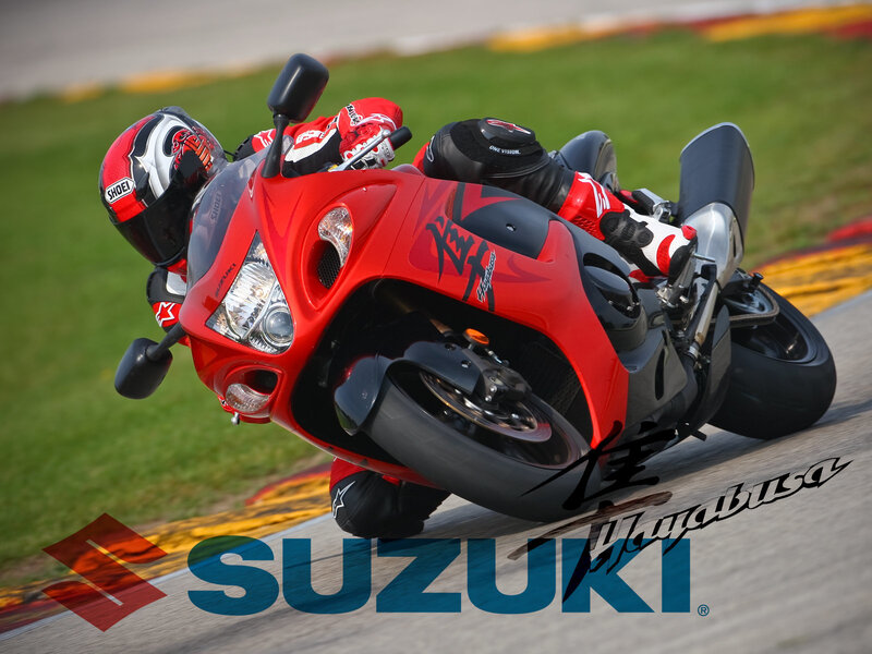 Suzuki Hayabusa on racetrack