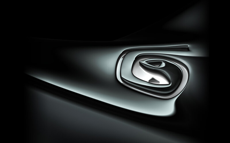 Suzuki logo on car surface