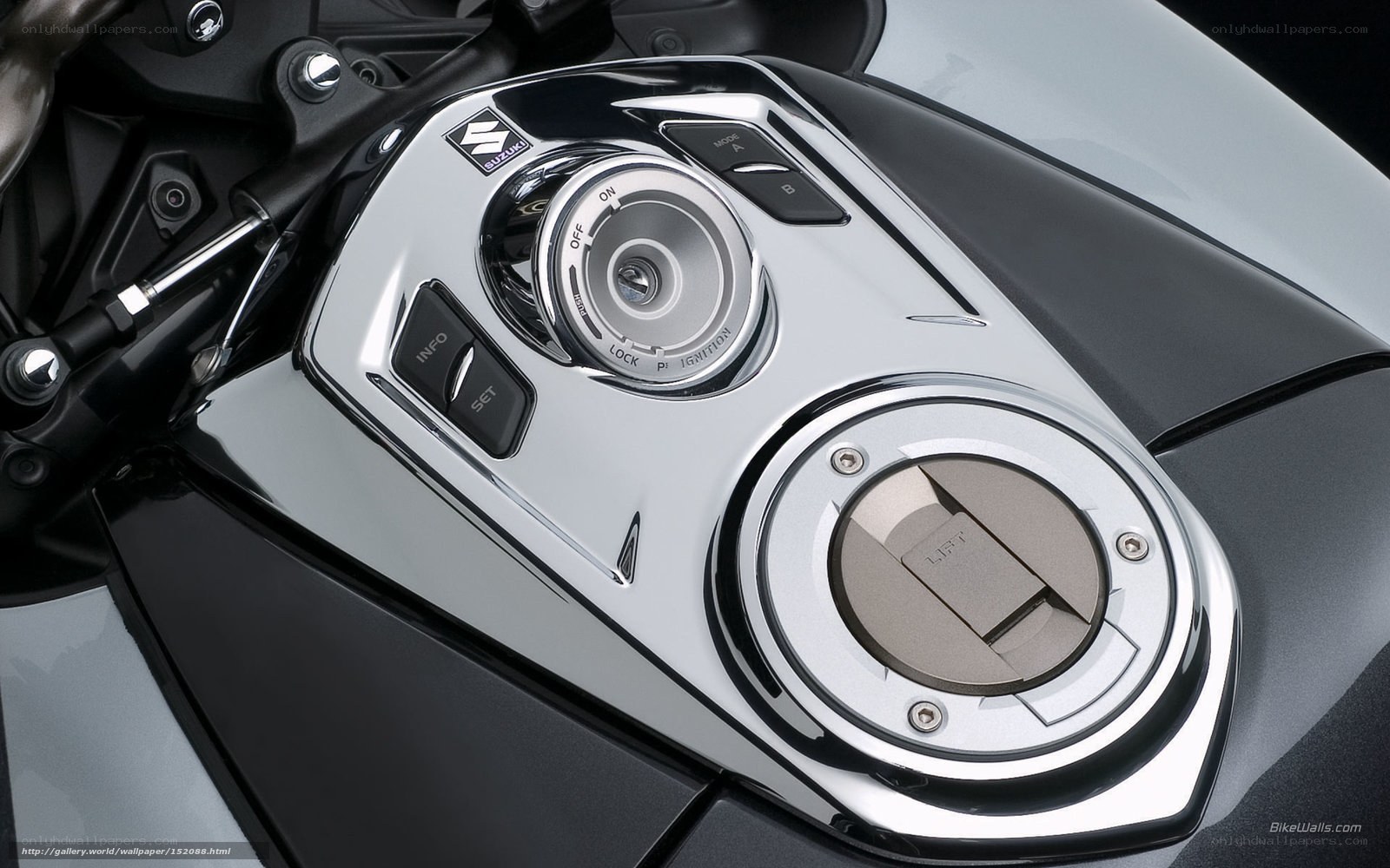 Suzuki motorcycle control panel