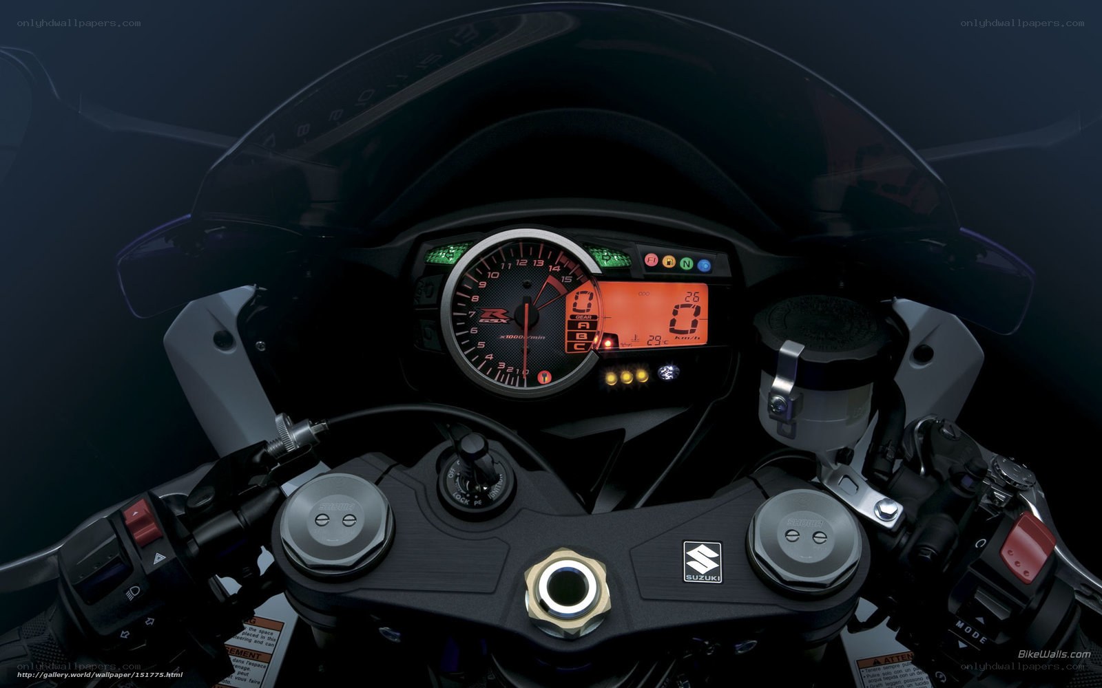 Suzuki motorcycle dashboard