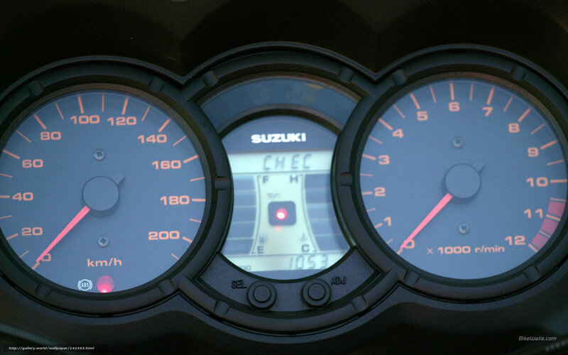 Suzuki motorcycle dashboard