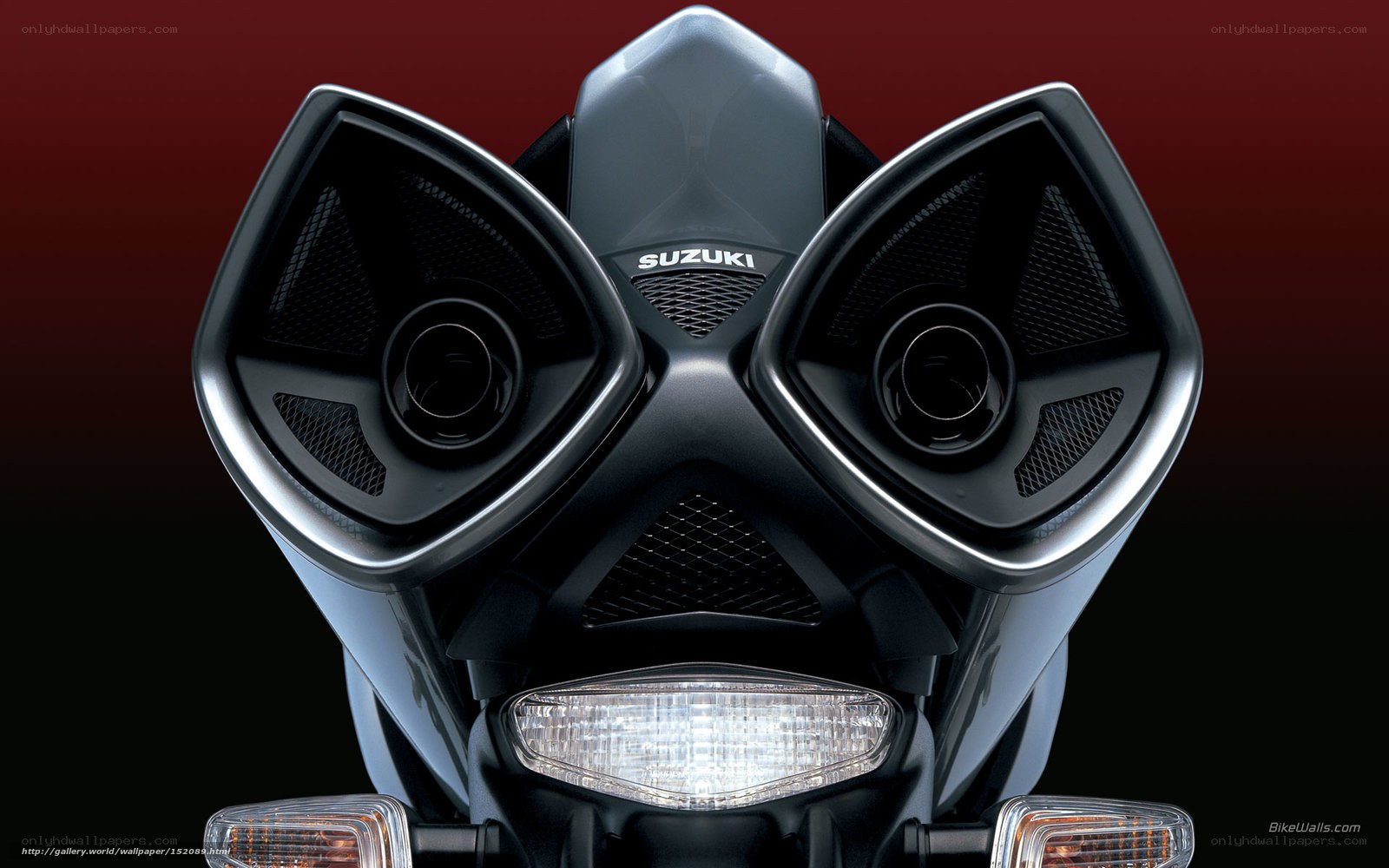 Suzuki motorcycle front view