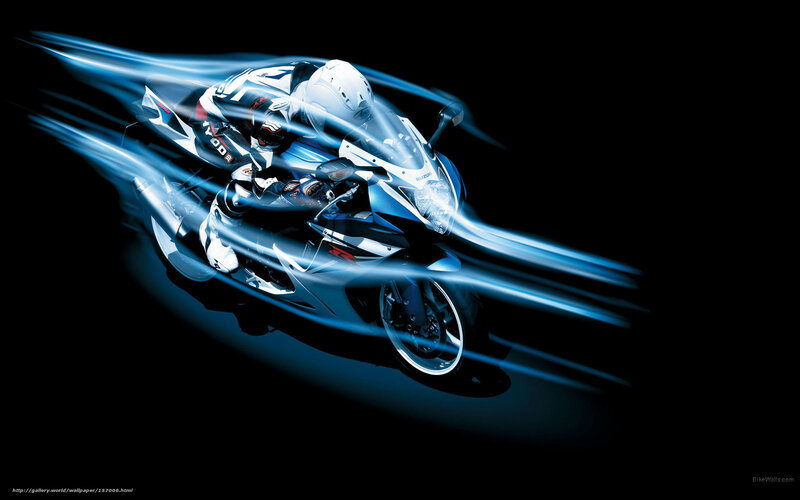 Suzuki motorcycle in motion