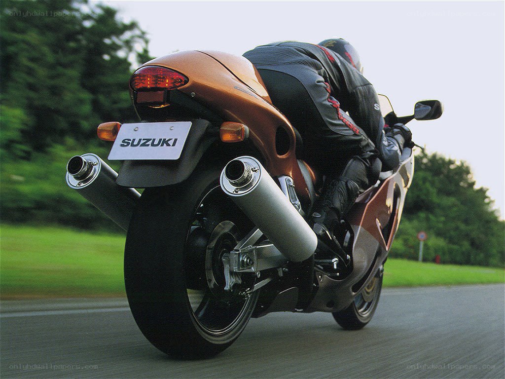 Suzuki motorcycle on road