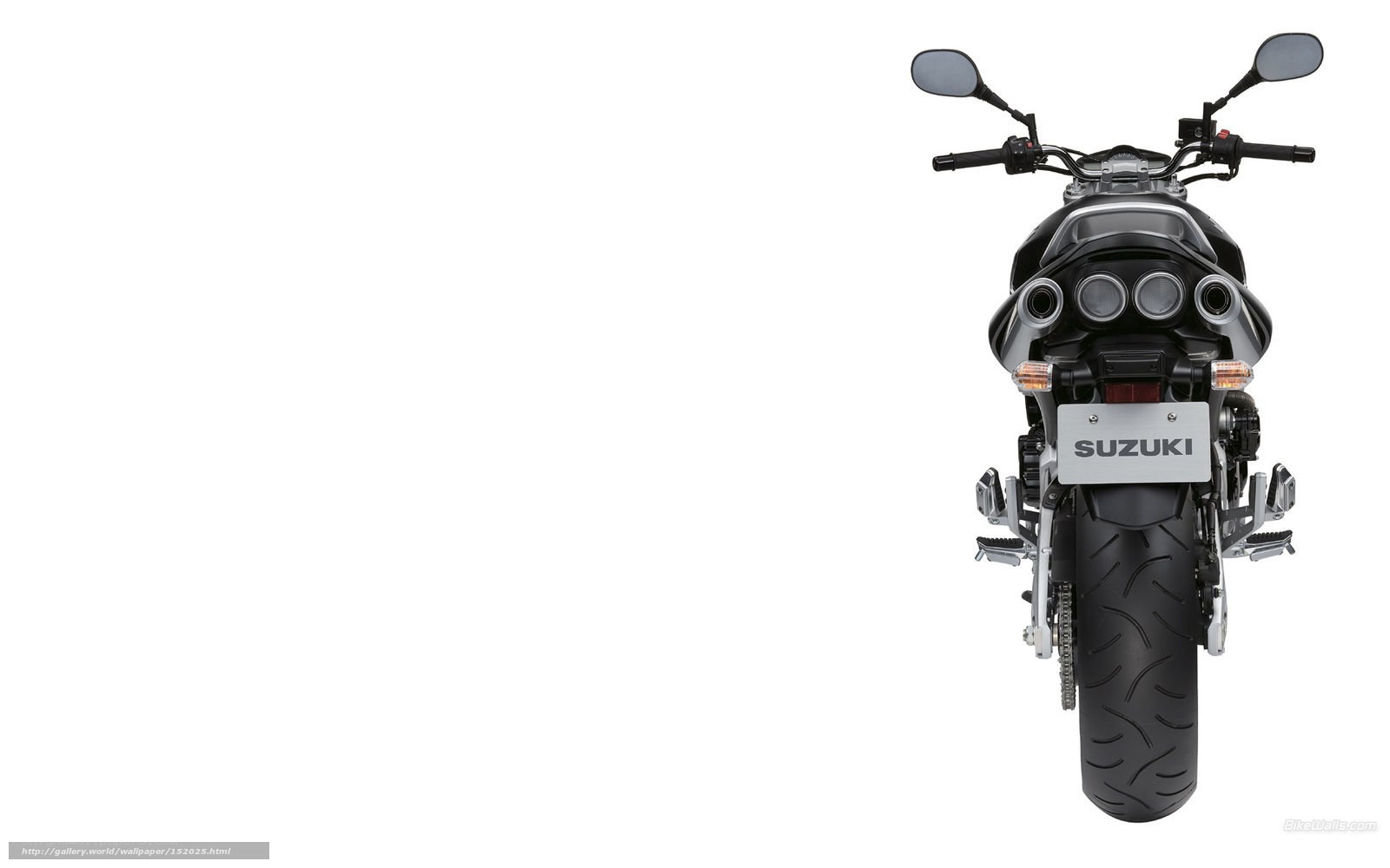 Suzuki motorcycle rear view