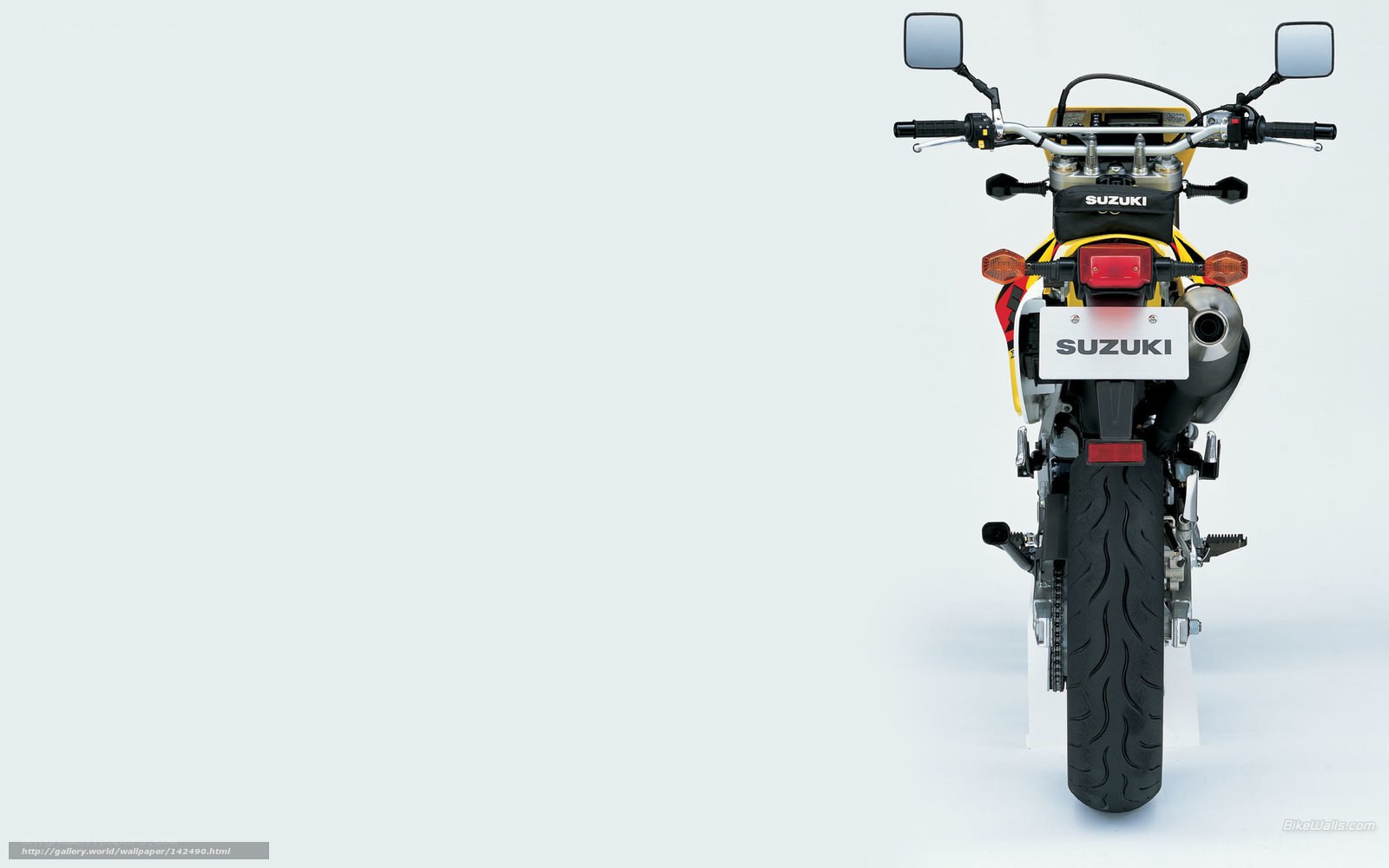 Suzuki motorcycle rear view