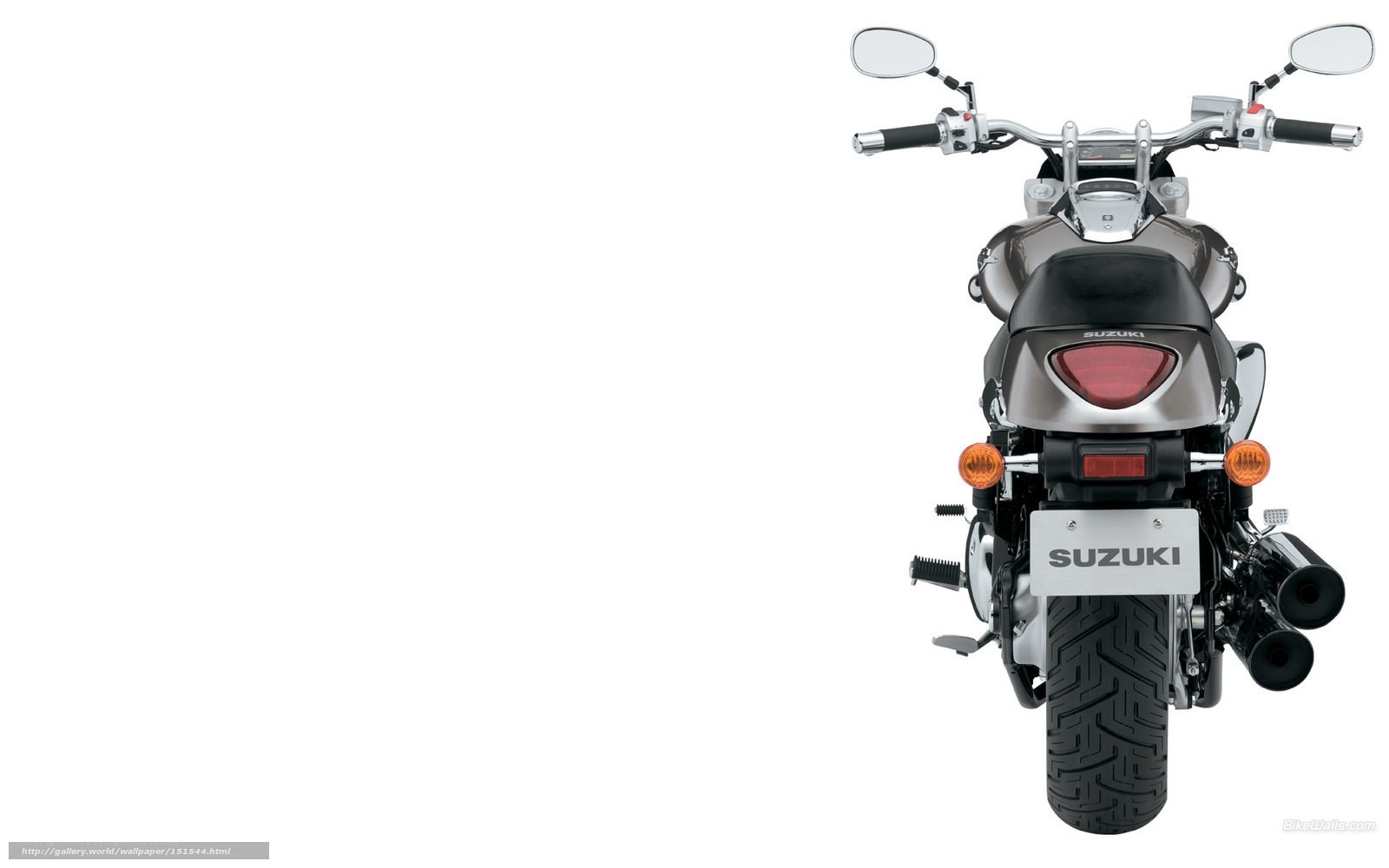 Suzuki motorcycle rear view