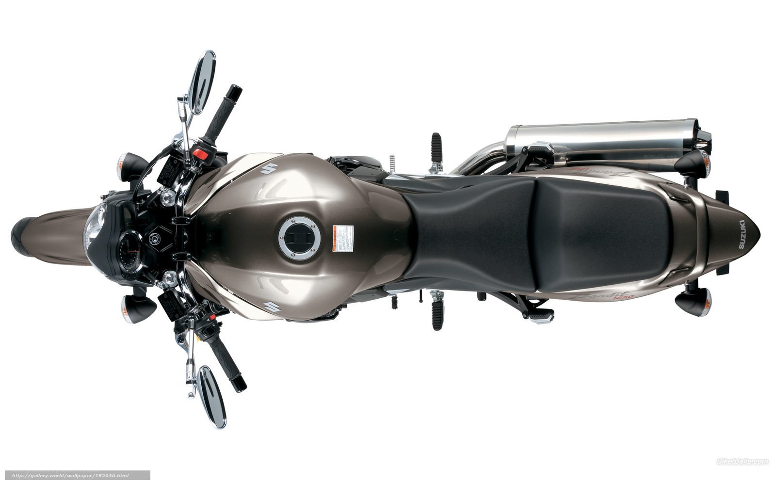 Suzuki motorcycle top view