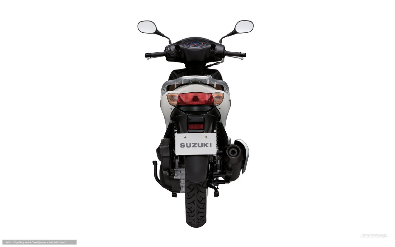 Suzuki scooter rear view