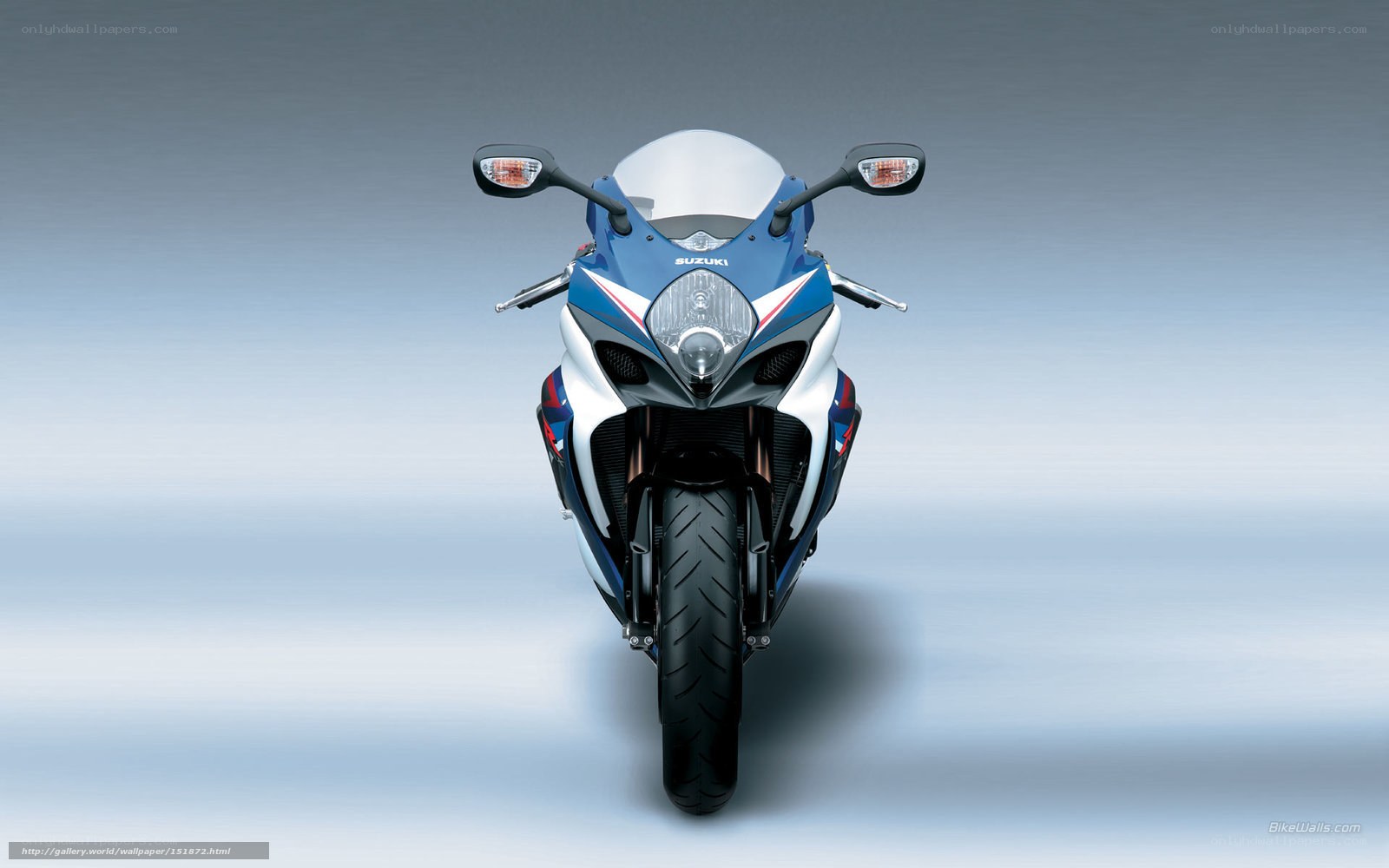 Suzuki sport motorcycle front view