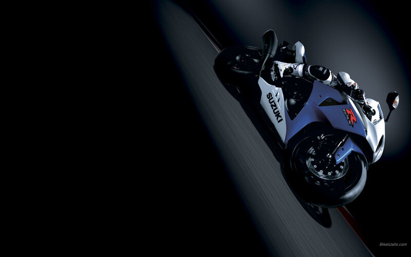 Suzuki sport motorcycle in motion
