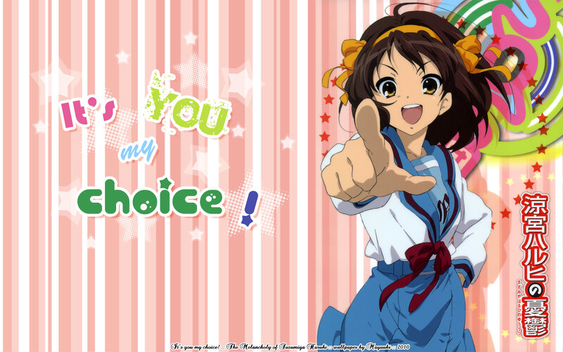 Suzumiya Haruhi choice wallpaper