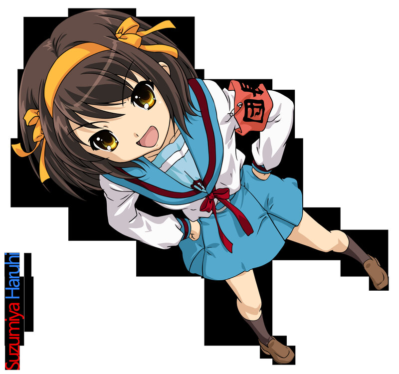 Suzumiya Haruhi in school uniform
