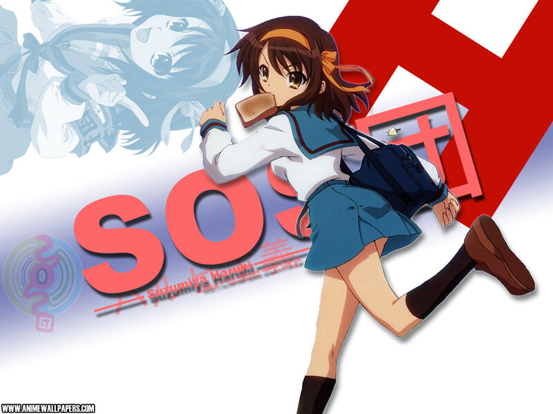 Suzumiya Haruhi running