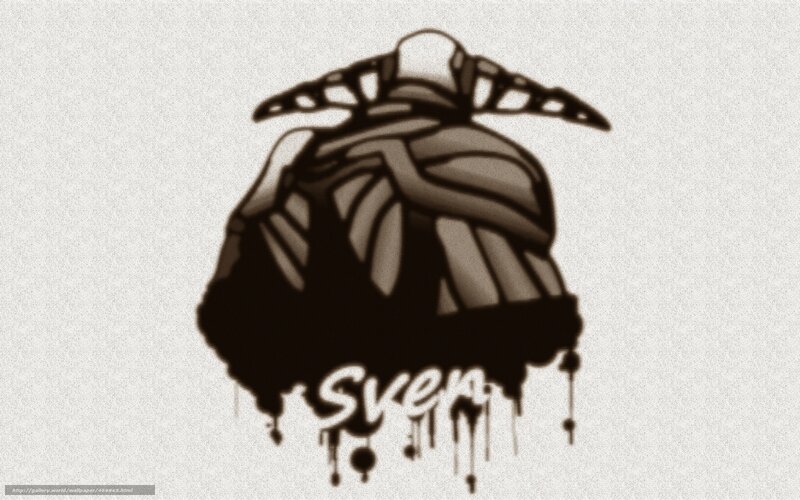 Sven logo with dripping effect