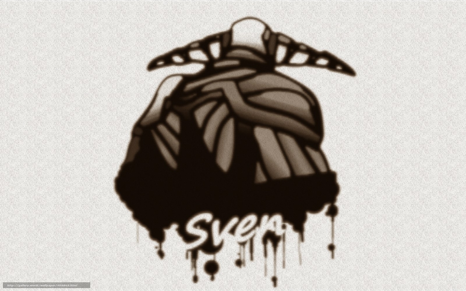Sven logo with dripping effect