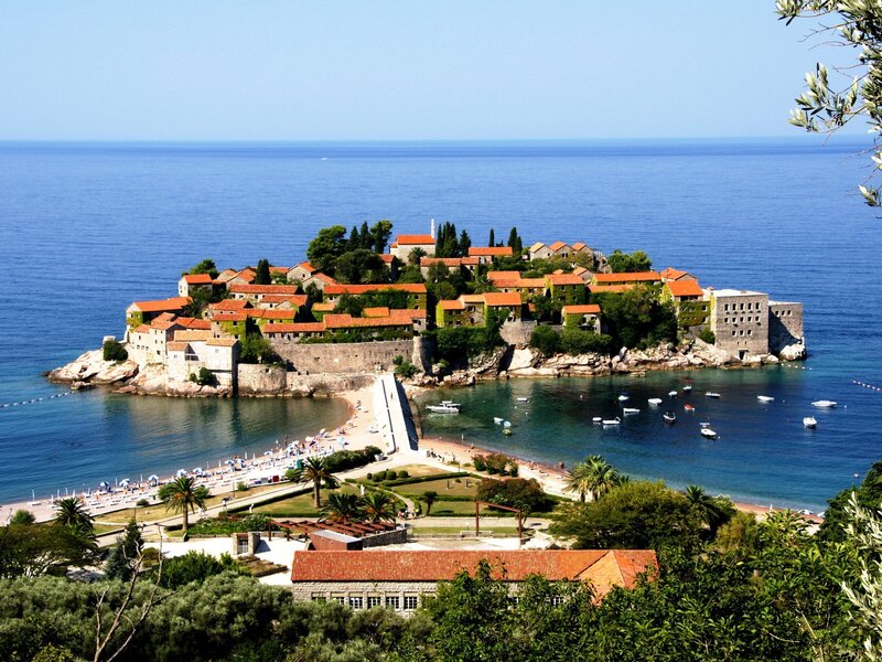 Sveti Stefan island village