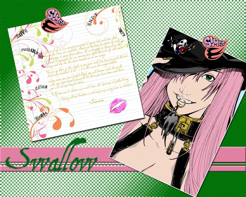 Swallow character art