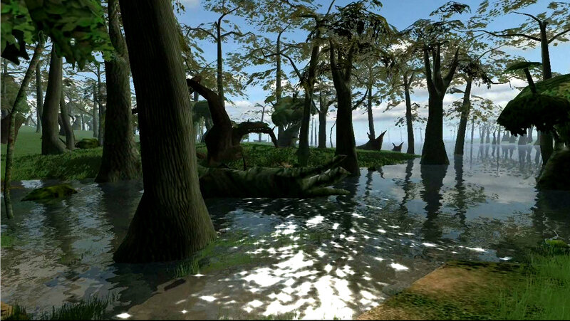 swamp forest scene