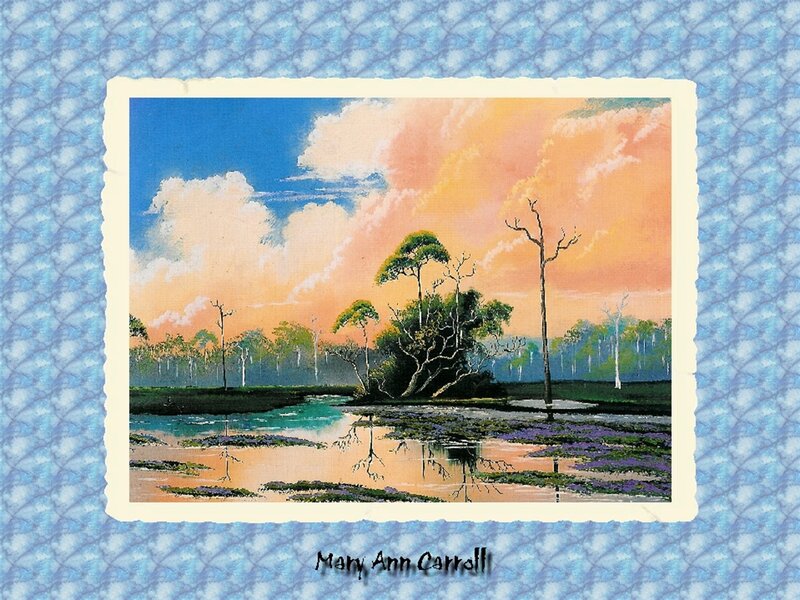 Swamp Landscape Painting