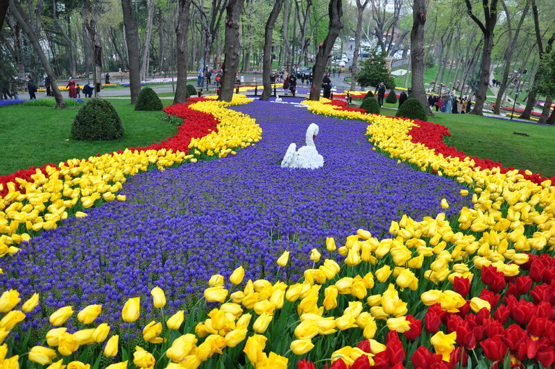 Swan Flower Sculpture