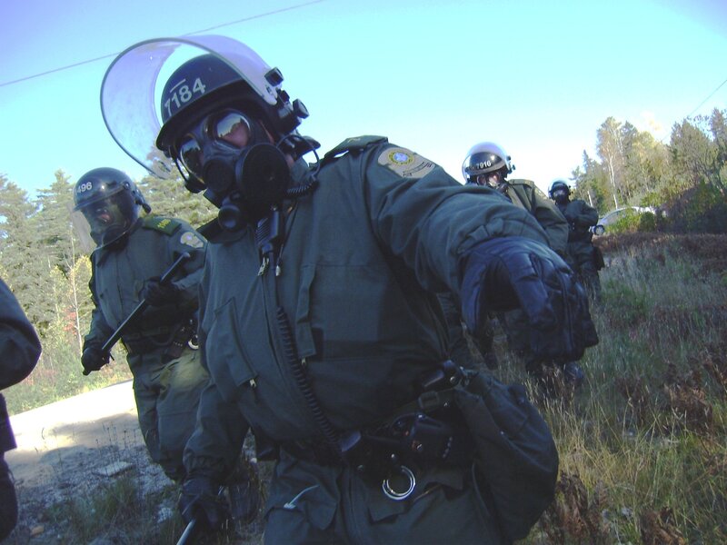 SWAT team in tactical gear