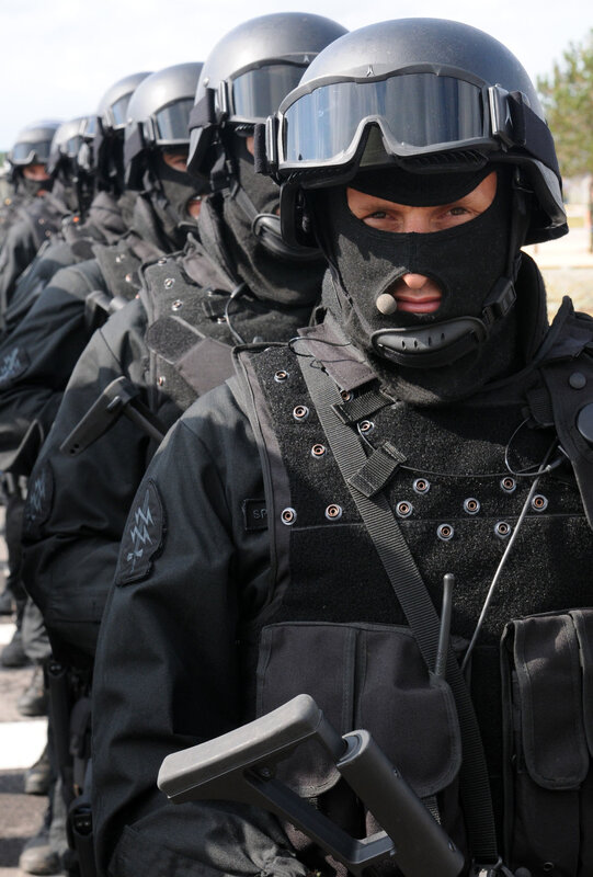 SWAT team in tactical gear