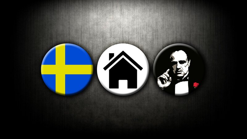 Sweden flag and icons