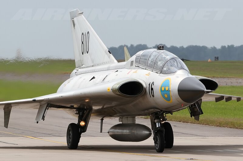 Swedish Fighter Jet — Gray, Neutral, Afternoon