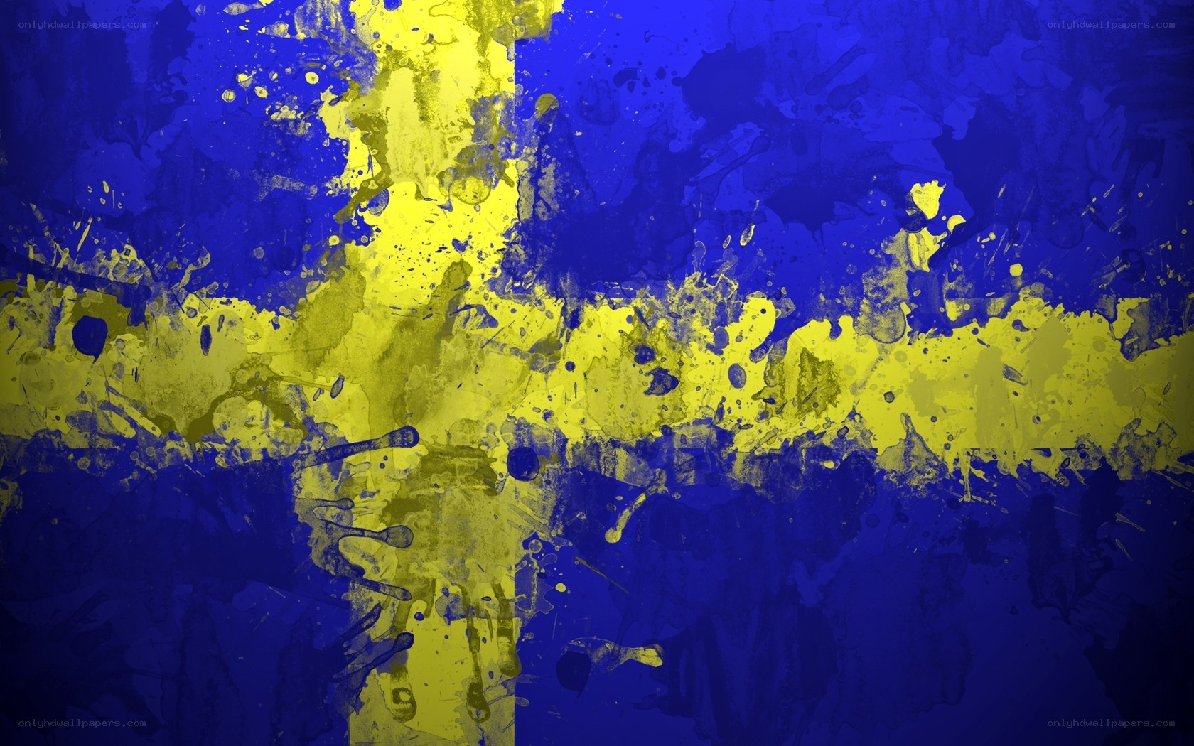 Swedish flag art