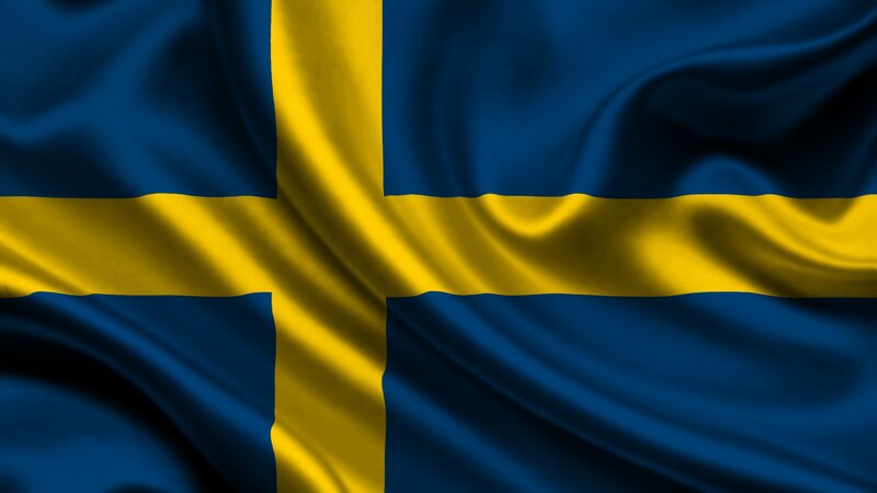 Swedish Flag — Blue, Calm, Photograph