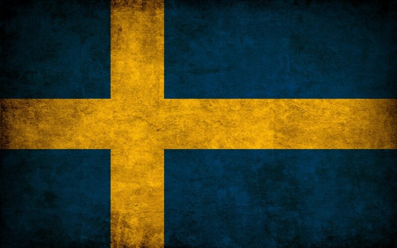 Swedish Flag — Blue, Neutral, Digital Art, Cross