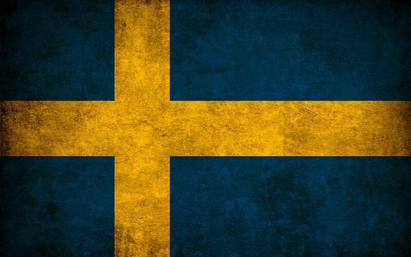 Swedish Flag — Blue, Neutral, Digital Art