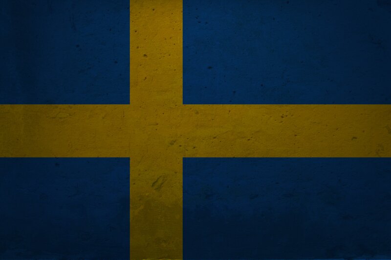 Swedish Flag — Blue, Neutral, Photograph, Yellow