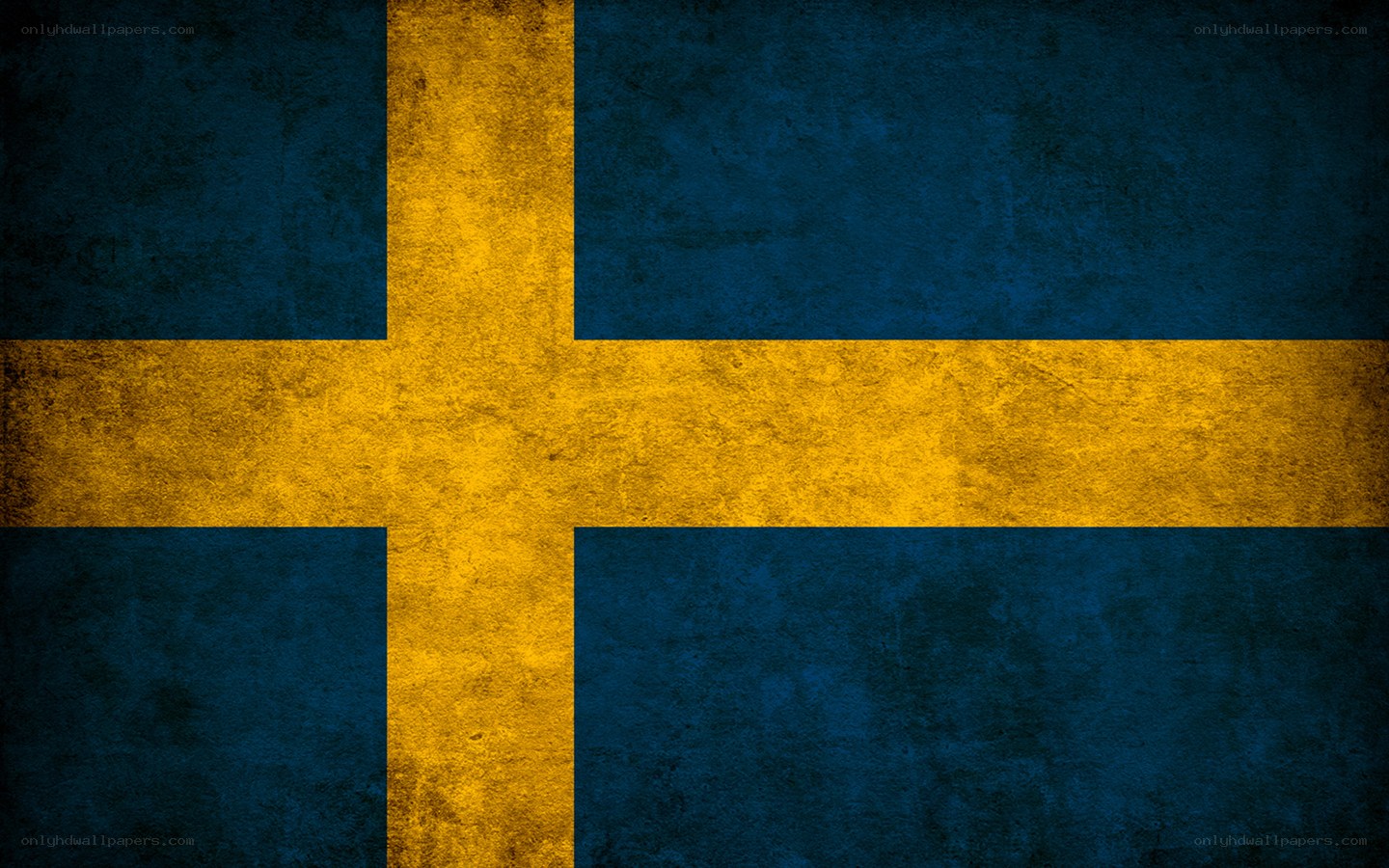 Swedish flag with distressed texture