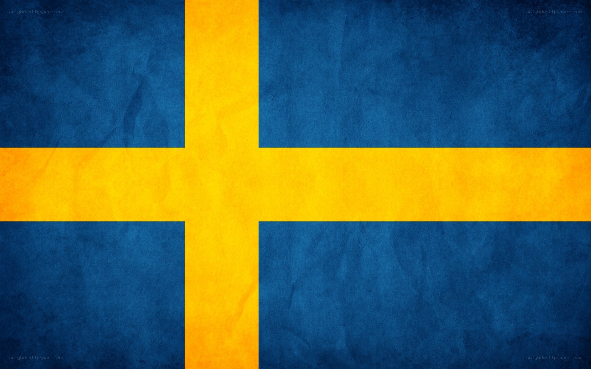 Swedish flag with textured design