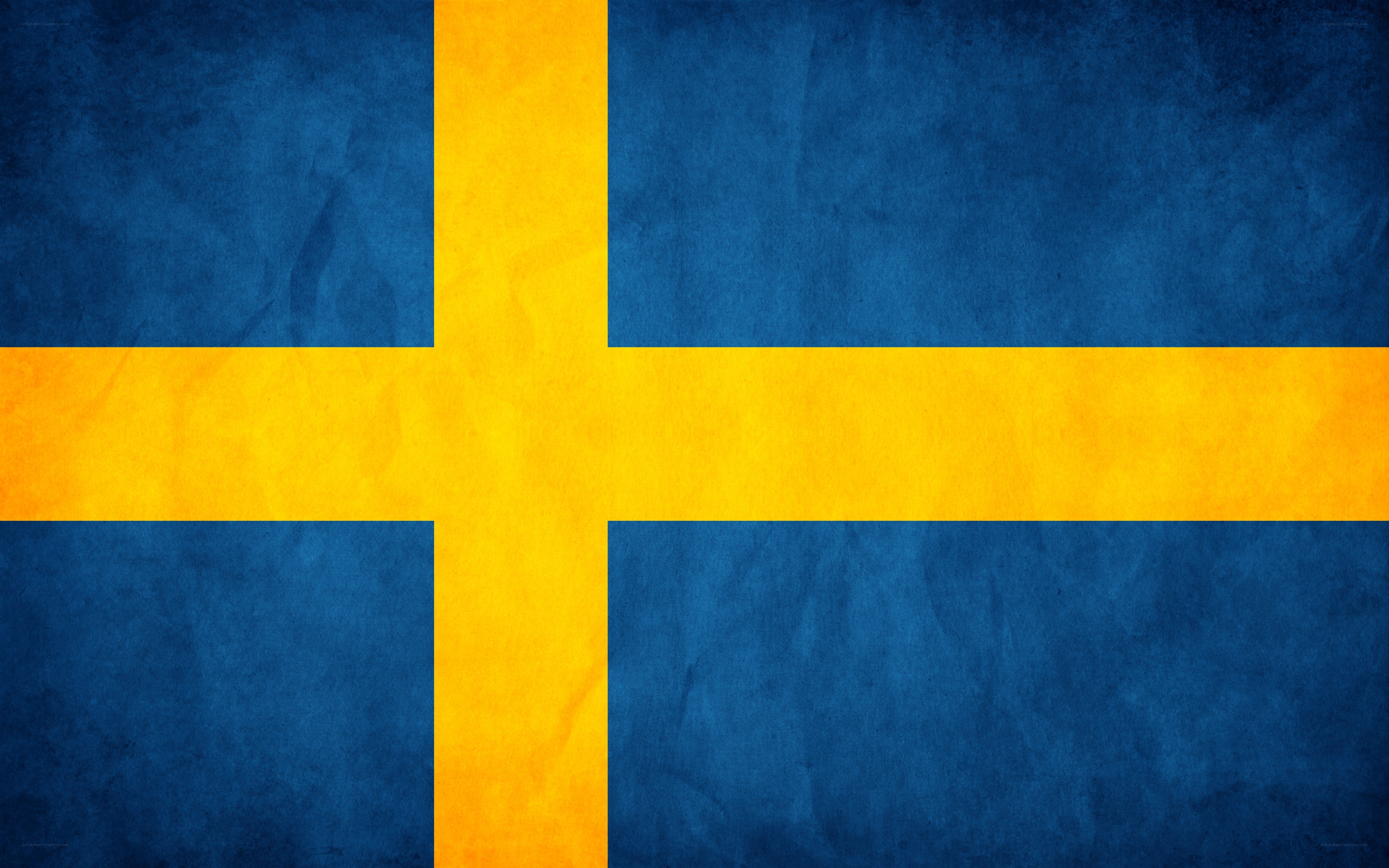 Swedish flag with textured design