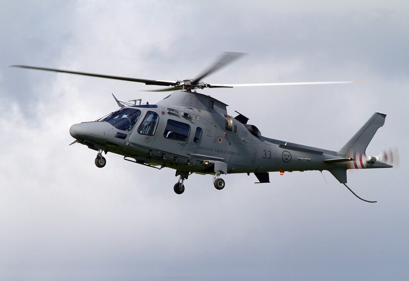 Swedish Military Helicopter — Gray, Neutral