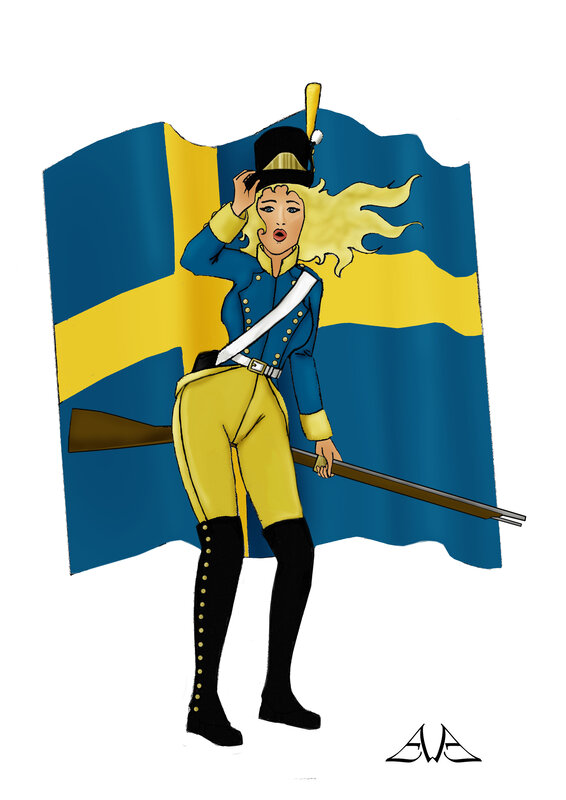 Swedish soldier character