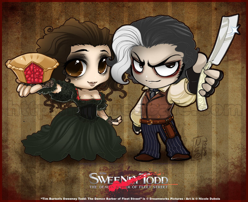 Sweeney Todd chibi characters