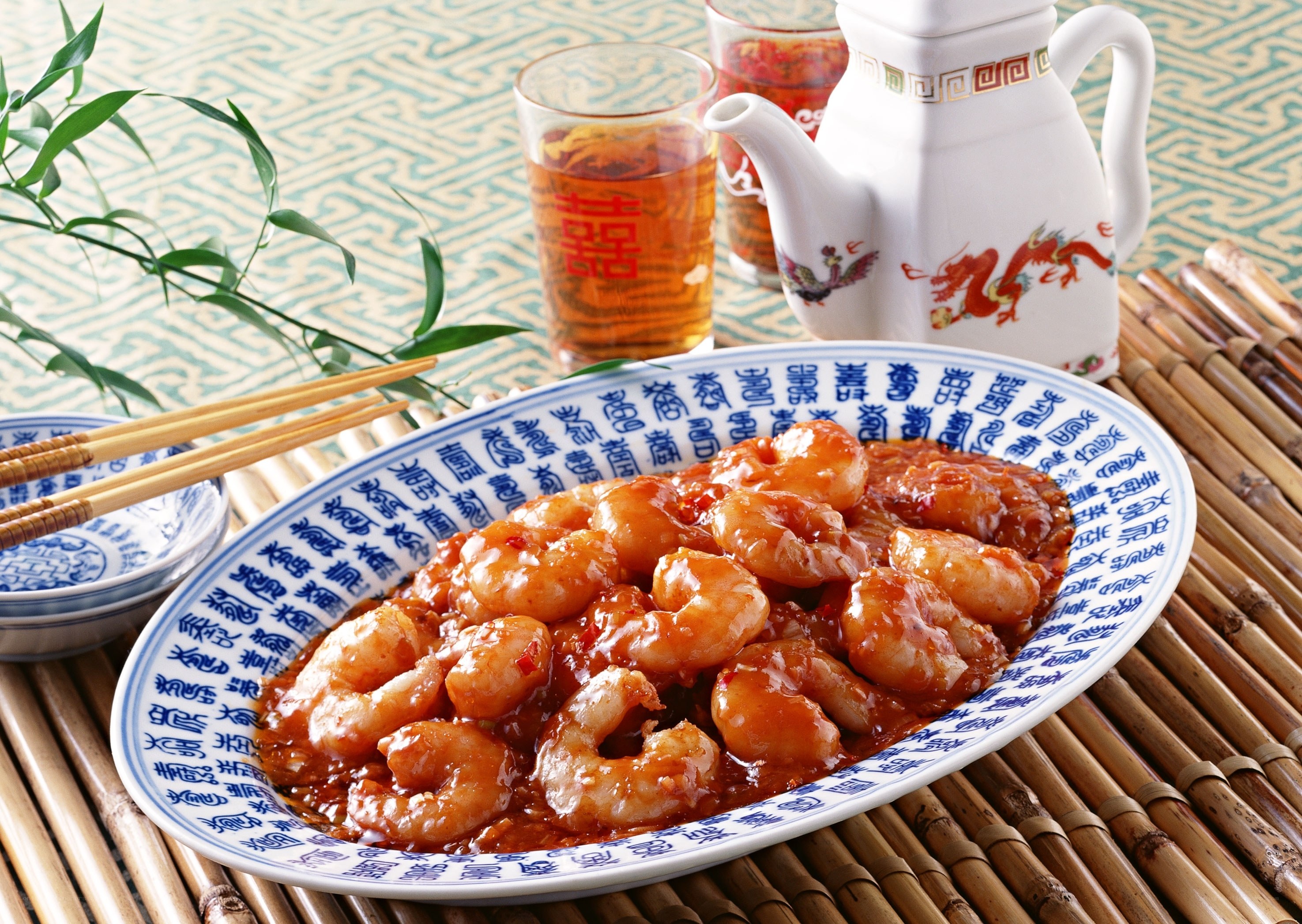 Sweet and sour shrimp dish