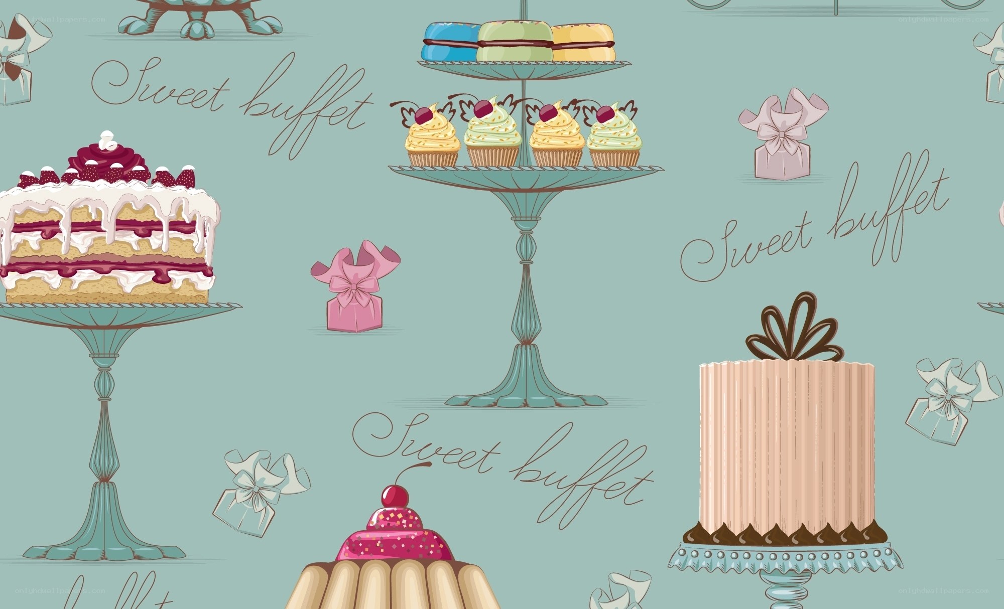 sweet buffet dessert pattern