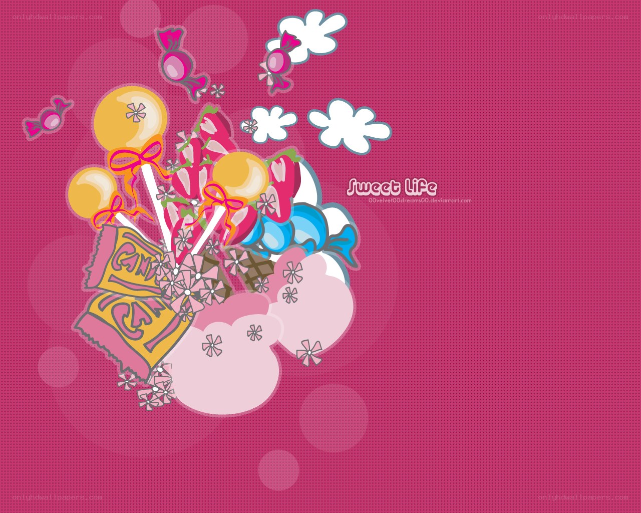 sweet life candy illustration