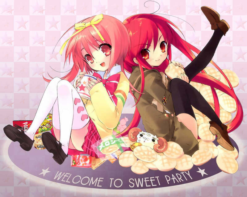 Sweet party with anime girls