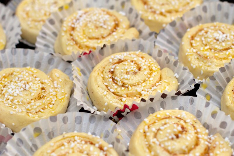 sweet pastry rolls