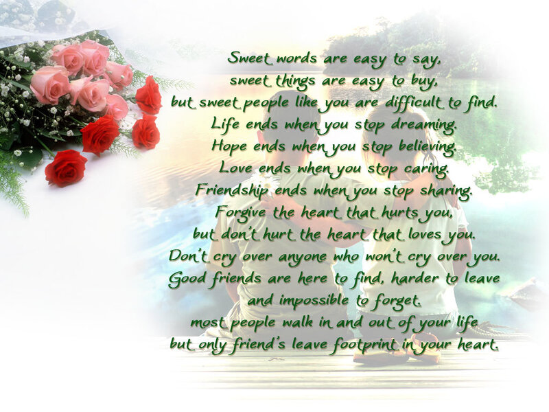 sweet words and roses