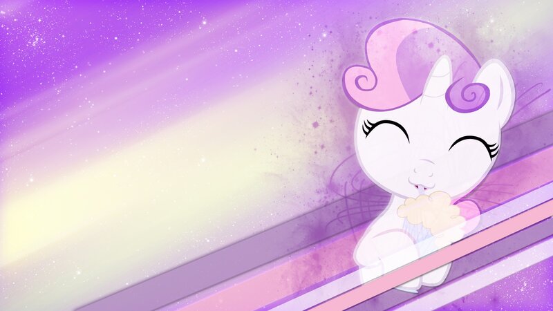 sweetie belle eating ice cream